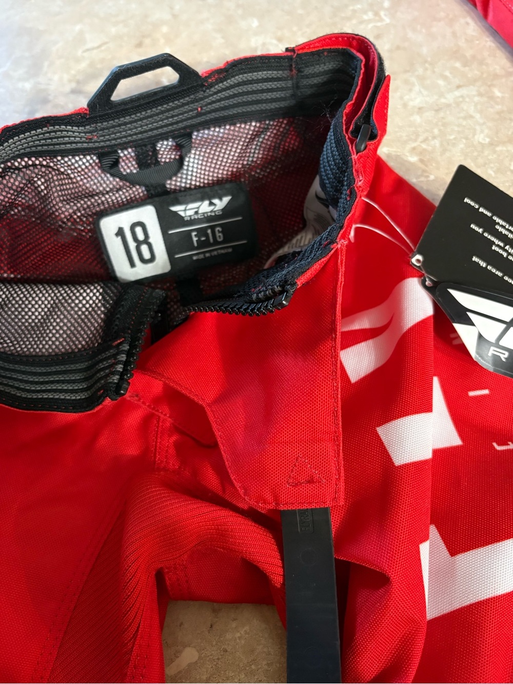 Fly Racing Kids Red Motocross Pants - Picture 2 of 5